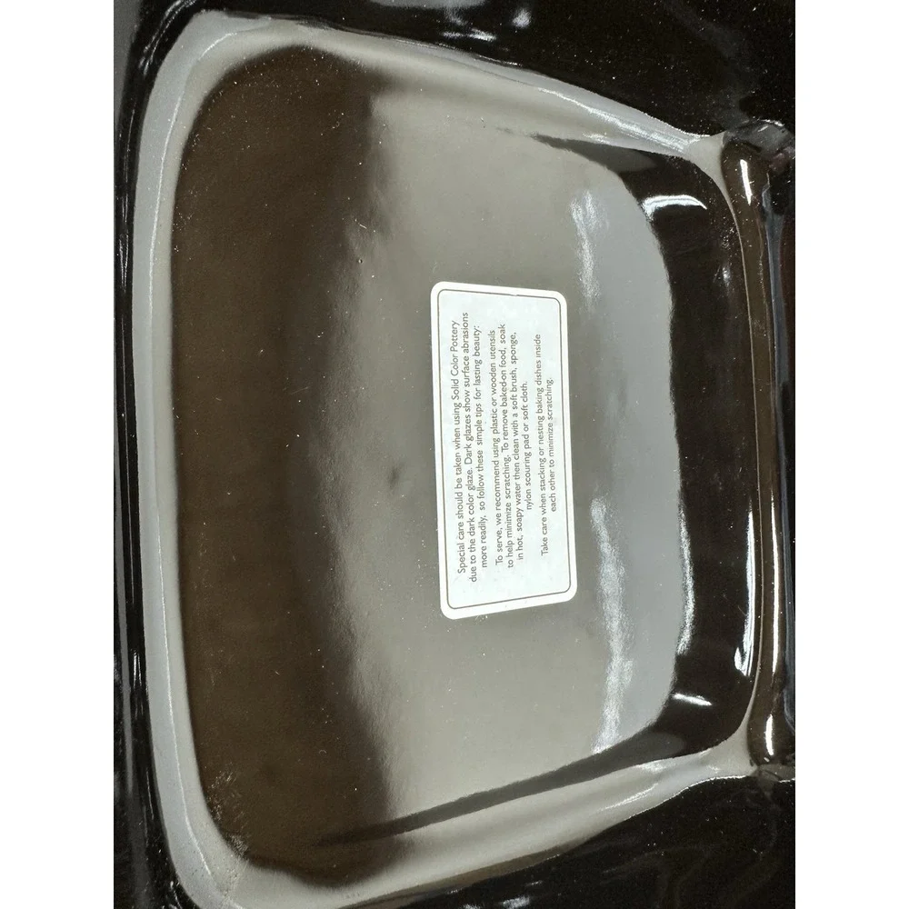 Longaberger Woven Traditions 8 X 8 Baking Dish- Ebony 35572150